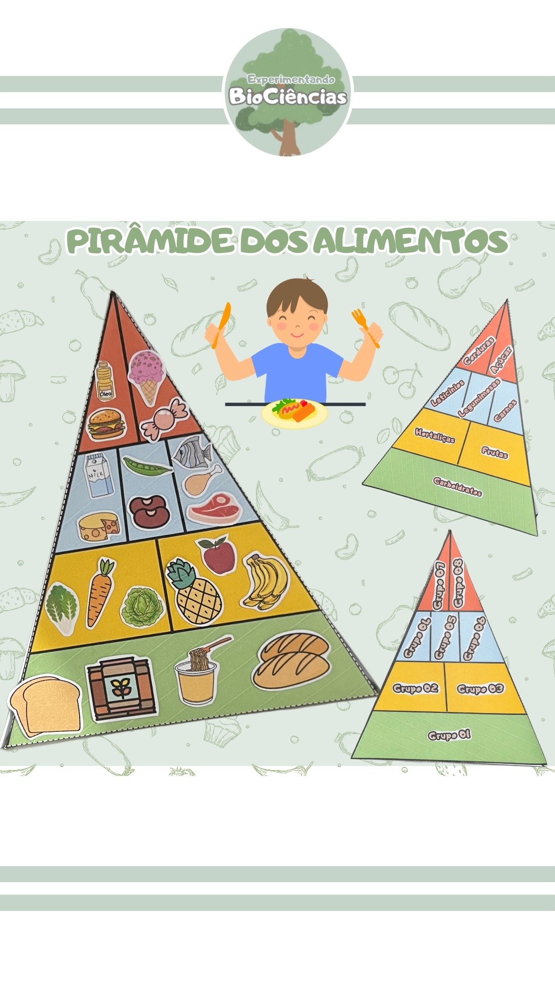 27-Pirâmide dos alimentos 3D – Experimentando BioCiências