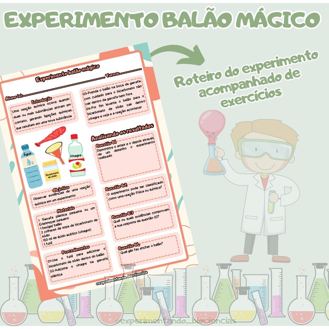 119-Experimento balão mágico (fermentação)