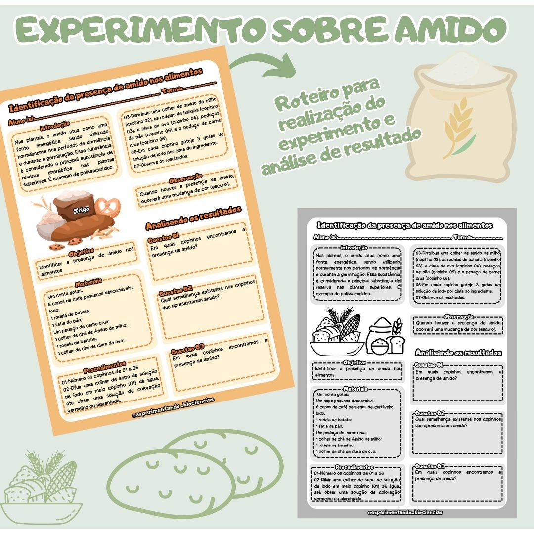 87-Experimento Identificação de amido