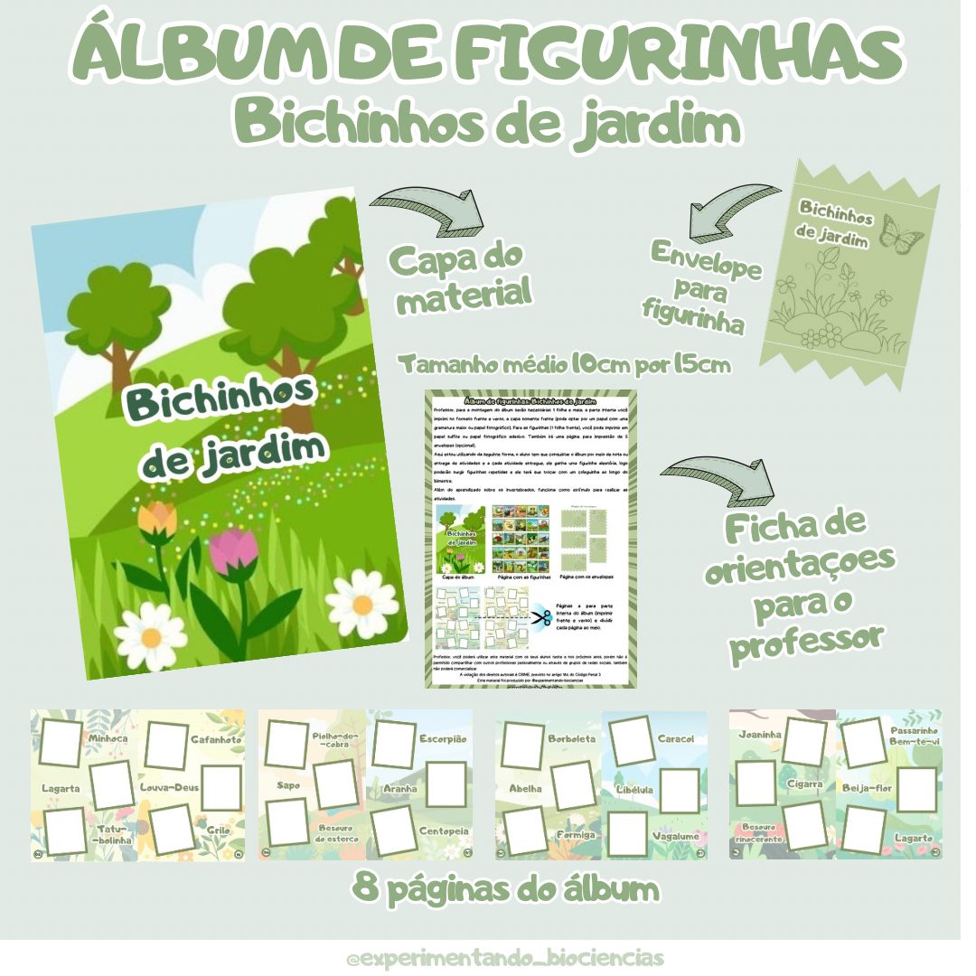 164-Álbum de figurinhas (Bichinhos de jardim)