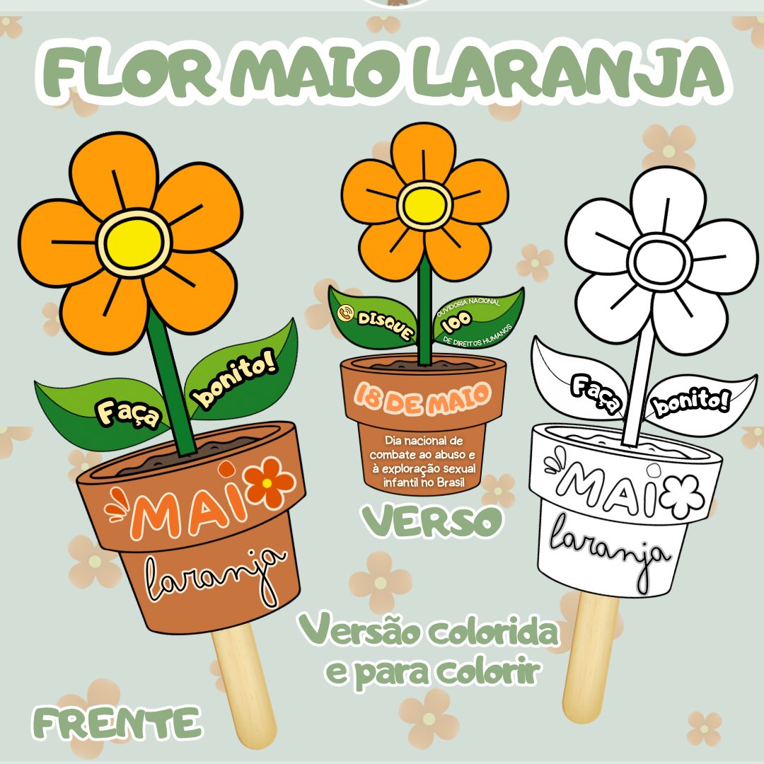 215-Flor maio laranja