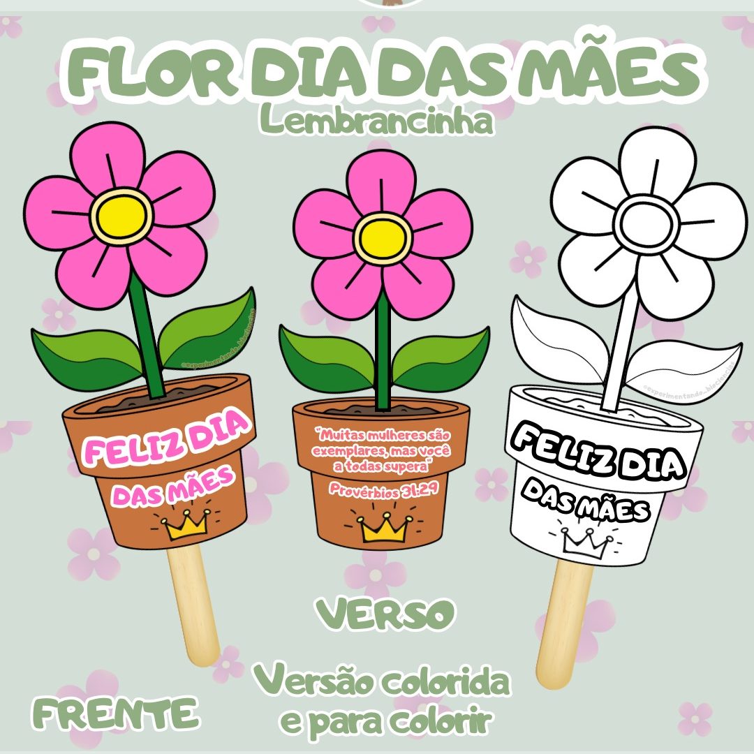 216-Flor dia das mães (lembrancinha)