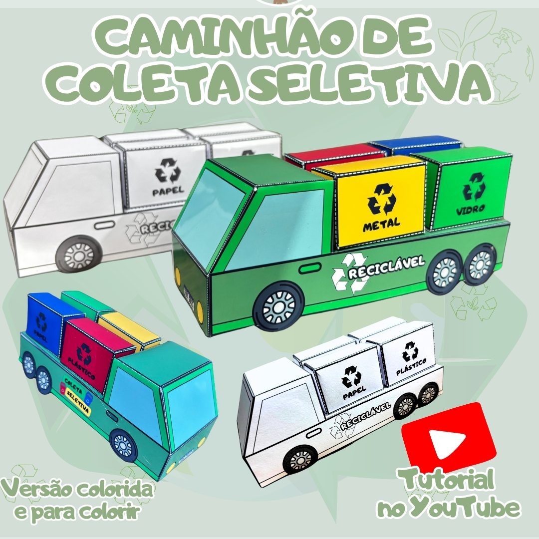 224-Caminhão Coleta seletiva 3D