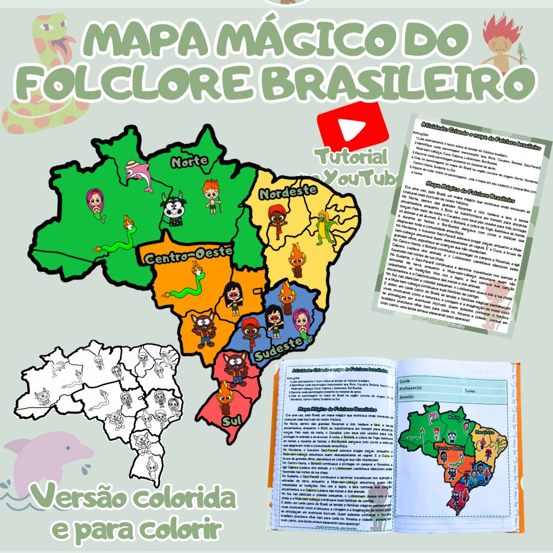 240-Mapa mágico do folclore brasileiro