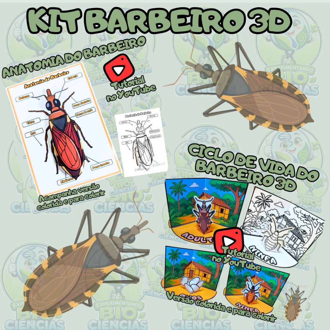 Kit 20: Barbeiro 3D